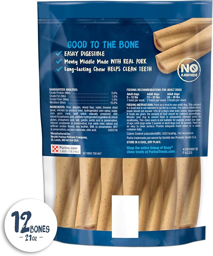 Purina Busy Made in USA Facilities Small Breed Dog Bones, Mini - (Pack of 2) 12 ct. Pouches
