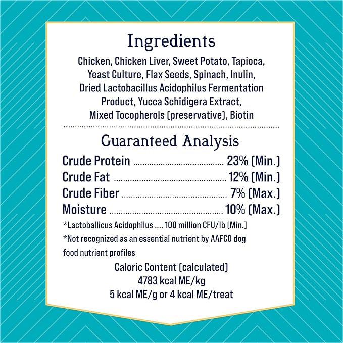 Stewart Freeze Dried Dog Treats, Healthy Gut Chicken & Vegetable, Gut Health Probiotics, Grain Free, 4 Ounce Resealable Pouch, Made in USA