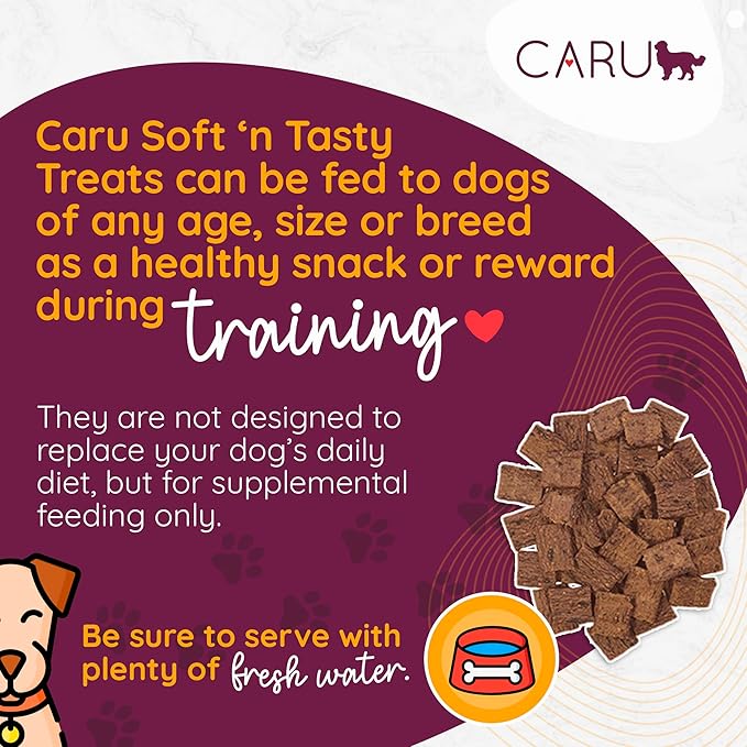 CARU - Soft 'n Tasty Baked Bites - Chicken Bites Dog Treats - Flavorful Training Treats - 4 oz