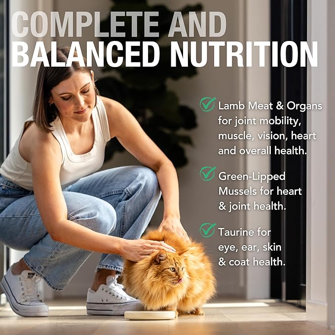 Feline Natural Wet Cat Food Pate, Lamb Feast, 6 Oz Cans (Pack of 12), Grain Free, Made in New Zealand with Grass-Fed, Free-Range Lamb, Single Source, Limited Ingredient