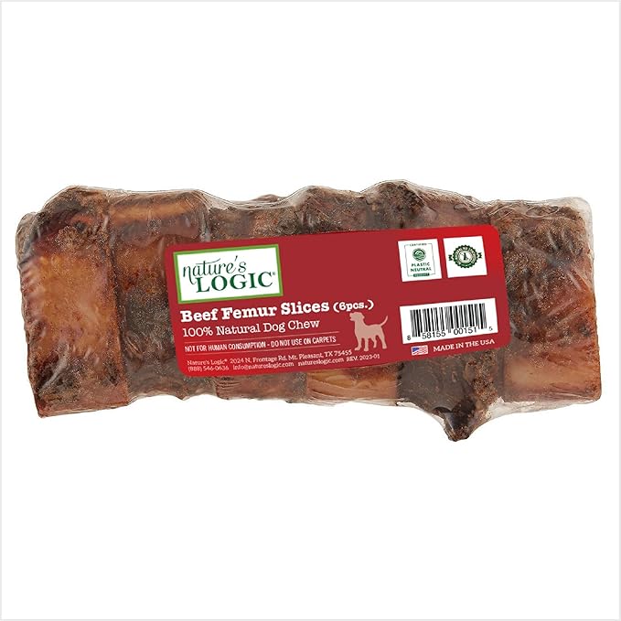 Nature's Logic Beef Femur Slices Canine Chew