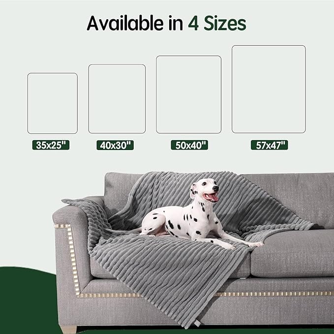 Waterproof Blanket Wind Chime Dog Blanket for Small Dogs, Washable Double Sided Pet Blanket with Milk Plush and Super Soft Velvet, Pee Proof Calming Dog Blanket for Couch Protection