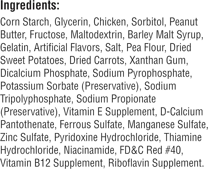 SmartBones SmartSticks With Real Peanut Butter 12 Count, Rawhide-Free Chews For Dogs