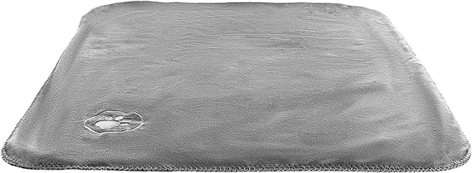 PETMAKER Waterproof Pet Blanket - 30x40-Inch Reversible Sherpa Fleece Throw Protects Couches, Cars, and Beds from Spills, Stains, and Fur (Gray)