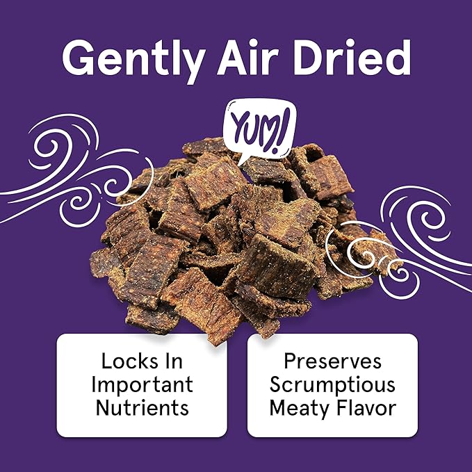 Real Meat Dog Treats - Three 12oz Bag of Bite-Sized Air-Dried Lamb & Liver Jerky for Dogs - Grain-Free Jerky Dog Treats Made up of 95% Human-Grade, Free-Range, Grass Fed Lamb - All-Natural Dog Treats