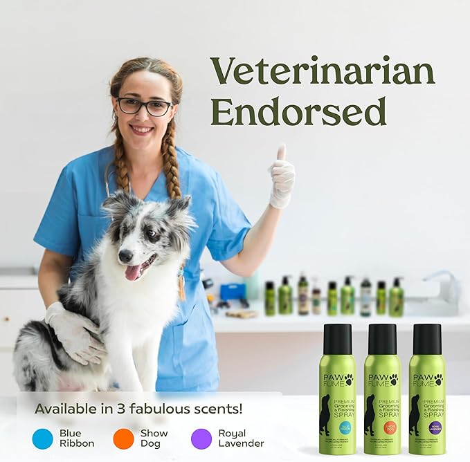PAWFUME Dog Perfume Spray Long Lasting Scent for Grooming, Show Dog, 4-Pack – Keep Your Pup Fresh All Day – Hypoallergenic, Alcohol-Free, Detangling & Moisturizing – Salon-Quality Dog Cologne Spray