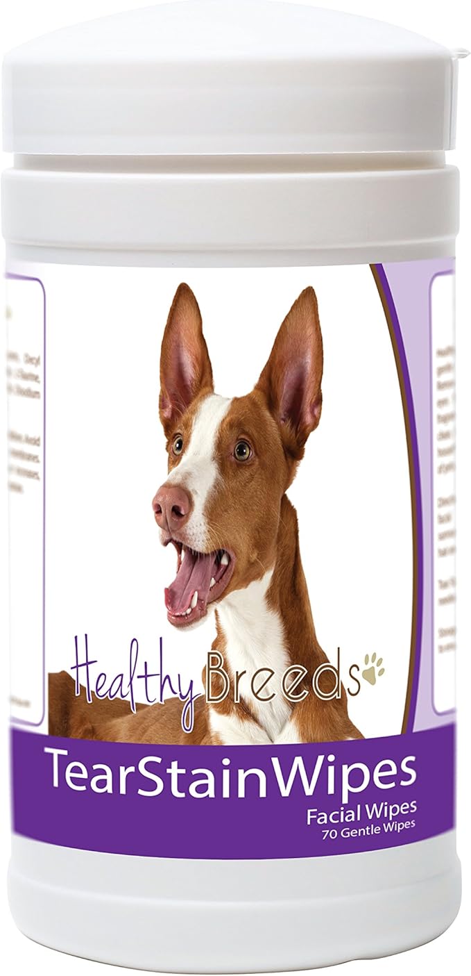Healthy Breeds Ibizan Hound Tear Stain Wipes 70 Count