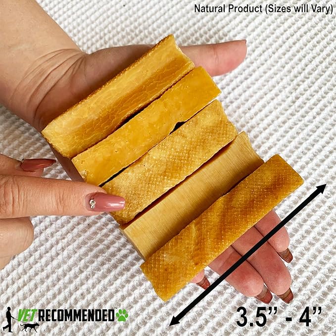 Yak Chew for Small Dogs Made from Himalayan Yak Milk (20 Count / 1.54LB). The 100% Natural Healthy Dog Chew - Extreme Long Lasting Cheese Chew