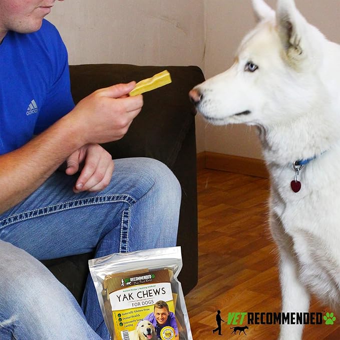 Yak Chew for Small Dogs Made from Himalayan Yak Milk (20 Count / 1.54LB). The 100% Natural Healthy Dog Chew - Extreme Long Lasting Cheese Chew