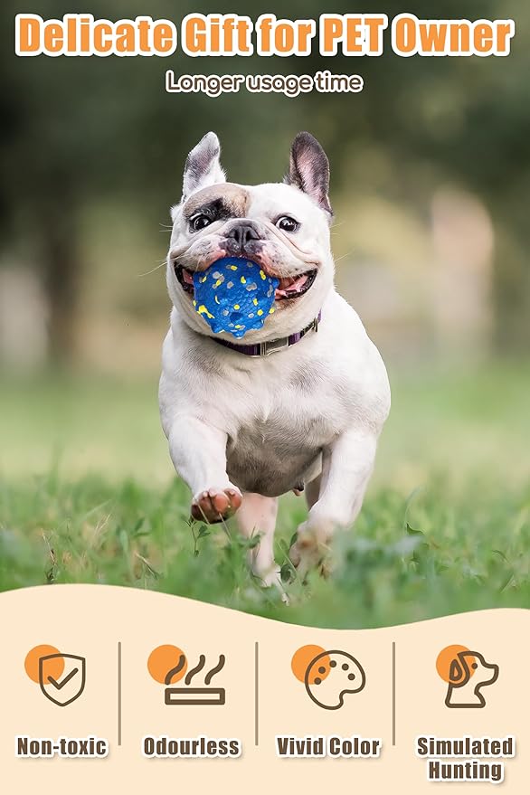 Upgrade Dog Balls for Aggressive Chewers, Indestructible Tennis Balls for Dogs, Durable Bouncy Dog Toy Balls, Interactive Dog Toys for Fetch Game, Lightweight Floating Dog Toys(Grey+White Large)