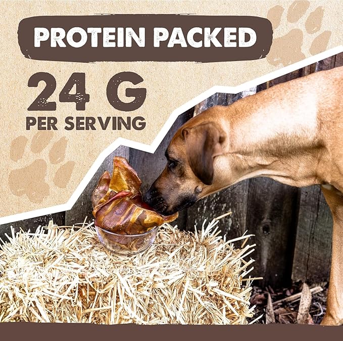 Mighty Paw Full Pig Ears for Dogs (6 lb) | All Natural Dog Treats. Single Ingredient Pig Ear Dog Treats. Better Than Rawhide Dog Snacks for Puppy & Large/Medium Dogs. Pigs Ears Dog Chews, Dog Pig Ears