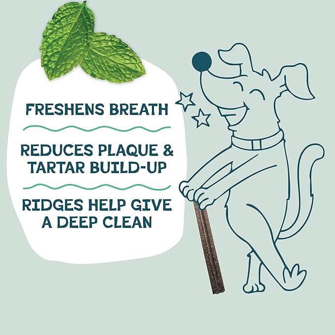 Shameless Pets Dental Treats for Dogs, A Cluck A Day (32 Sticks) - Sticks With Digestive Support for Teeth Cleaning & Fresh Breath - Dog Bones Chews Free From Grain, Corn & Soy