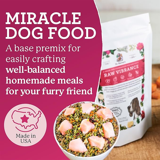 Dr. Harvey's Raw Vibrance Grain Free Dehydrated Foundation for Raw Diet Dog Food (Trial Size 5.5 Oz)