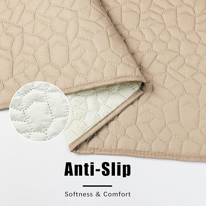 Waterproof Dog Blanket, Washable Anti-Slip Pet Couch Covers for Sofa,Pet Hair Resistant Blankets Bed Chair Furniture Couch Protector for Dogs-40x50,Beige