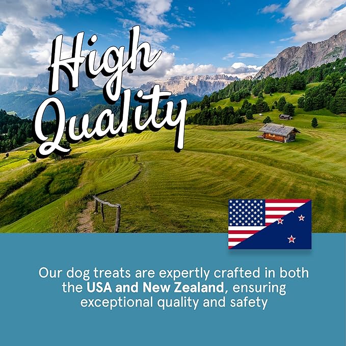 Real Meat Dog Treats - 12oz Bag of Bite-Sized Air-Dried Fish & Venison Jerky for Dogs - Grain-Free Jerky Dog Treats Made up of 95% All-Natural, Human-Grade, Free-Range Venison & Ocean-Caught Fish