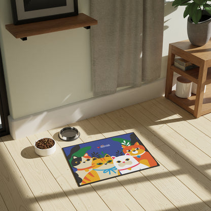 Pawtner, Cute Pet Mat for Cats and Dogs, Personalized Feeding Station, Ideal Pet Lover Gift, Home Decor, Pet Accessory, Pet Mat (18" x 24")