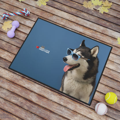 Pawtner, Cute Pet Mat for Cats and Dogs, Personalized Feeding Station, Ideal Pet Lover Gift, Home Decor, Pet Accessory, Pet Mat (18" x 24")