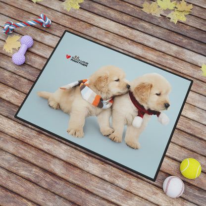 Pawtner, Cute Pet Mat for Cats and Dogs, Personalized Feeding Station, Ideal Pet Lover Gift, Home Decor, Pet Accessory, Pet Mat (18" x 24")