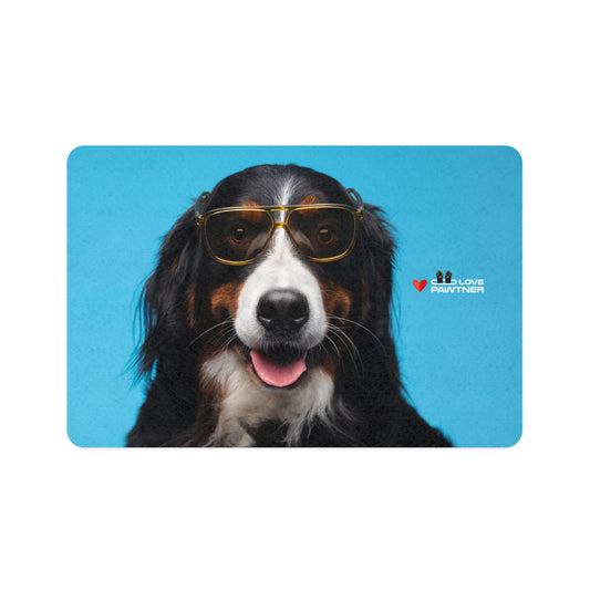 Pawtner, Stylish Pet Food Mat, Cat Food Mat, Dog Feeding Mat, Pet Lover Gift, Personalized Pet Mat, Unique Pet Accessories, Pet Food Mat (12" x 18")