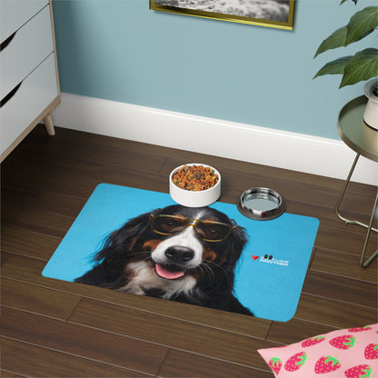 Pawtner, Stylish Pet Food Mat, Cat Food Mat, Dog Feeding Mat, Pet Lover Gift, Personalized Pet Mat, Unique Pet Accessories, Pet Food Mat (12" x 18")