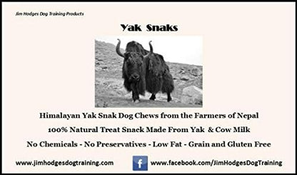 Yak Snak Dog Chews - All Natural Hard Cheese Himalayan Dog Treats - Long Lasting Dog Chews, Made from Yak Milk, Small, Medium, Large & Extra Large Sizes (Medium 4-Pack)
