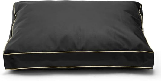 Dog Bed Cover 20Lx15Wx3H Inch.Waterproof Heavy Duty Durable Oxford Dog Bed Replacement Covers with Zipper.Washable Removable Pet Bed Mattress Protector Cover.Black,Cover Only.