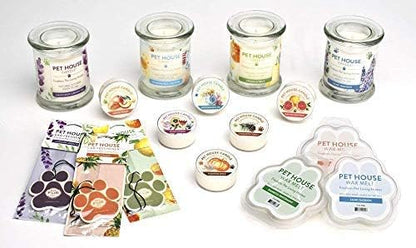 One Fur All Pet House Wax Melts - Vanilla Sandalwood/Vanilla Creme Brulee Pack of 2 - Odor Eliminating, Long-Lasting Scented Wax Melts - Natural, Pet-Friendly