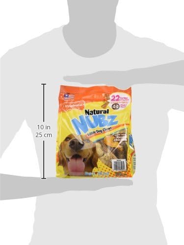 Nylabone Natural Nubz Edible Dog Chews, 22 Count