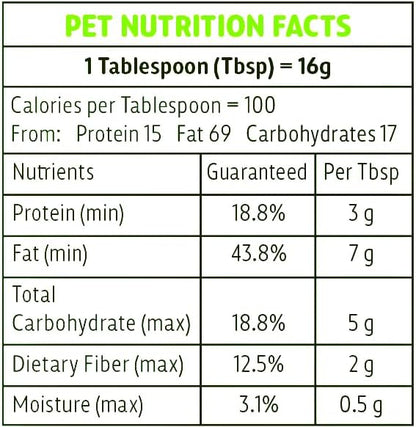 Peanut Butter Squeeze - 8oz Pouch Sweet Potato All-Natural Dog Peanut Butter, Sourced and Made in The USA