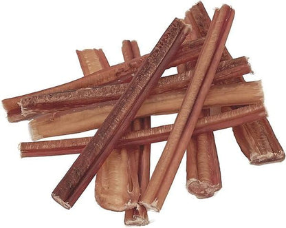 Wild Wolf 6-inch Angus Bully Sticks (8 Ounces) Healthy, All-Natural, Long-Lasting Dog Chew Bones - Odor-Free - Mixed Thickness