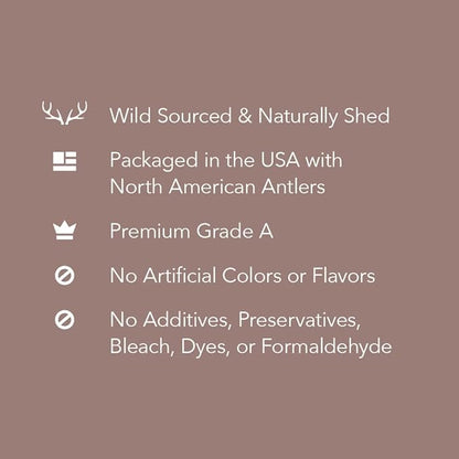 Amazon Brand – Wag Split Elk Antler, Naturally Shed, Small (Best for Dogs under 15 lbs)