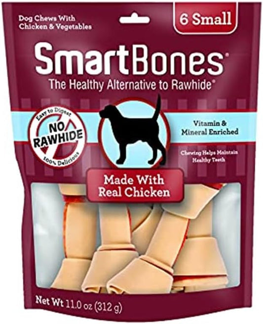 SmartBones Small Chews, Treat Your Dog to a Rawhide-Free Chew Made with Real Meat and Vegetables
