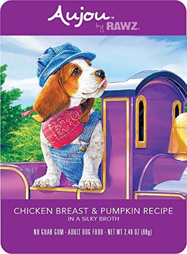 Rawz Aujou Chicken Breast & Pumpkin Dog Food 8/2.46 oz Pouches