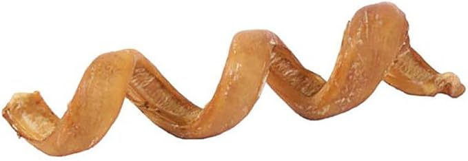 Pawstruck All-Natural 6" Bully Stick Springs for Dogs - Fun Challenging Rawhide Free 100% Beef Single Ingredient Chew Treat Bones - Fully Digestible Low Odor - 25 Pack - Packaging May Vary
