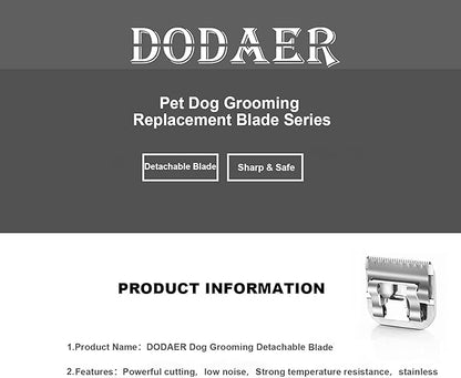 Size 40+10+30+15+7FC+5FC+4FC+3FC+5/8HT+3/4HT+T84+T10+5/8N Toe Blade kit,Pet Dog Grooming Clipper Stainless Steel Blade,Compatible with Andis/Oster A5,Wahl KM10 Series Clippers,13 Pack
