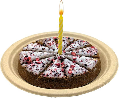 The Lazy Dog - Happy Birthday Pie Dog Treat for a Darling Girl, 6 in. 5 oz. A Great Treat for Your Special Friends Annual Celebration Day!
