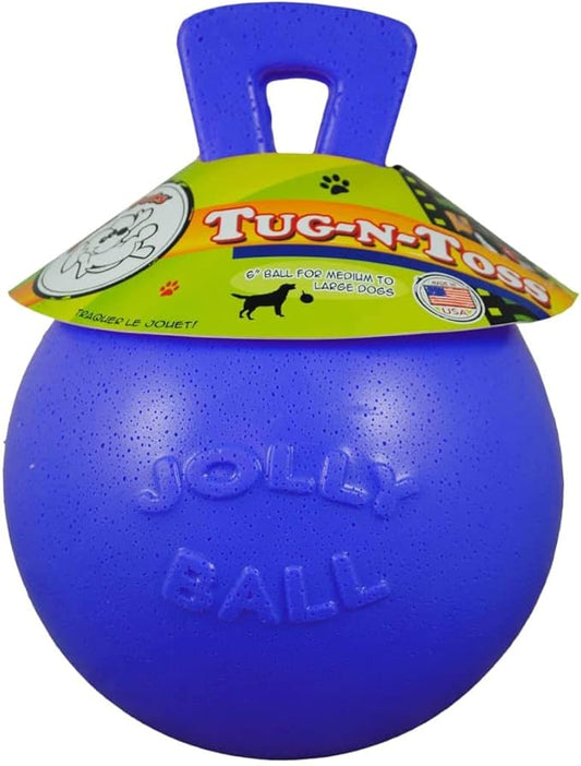 Jolly Pets Dog 10-Inch Tug-n-Toss, Blue