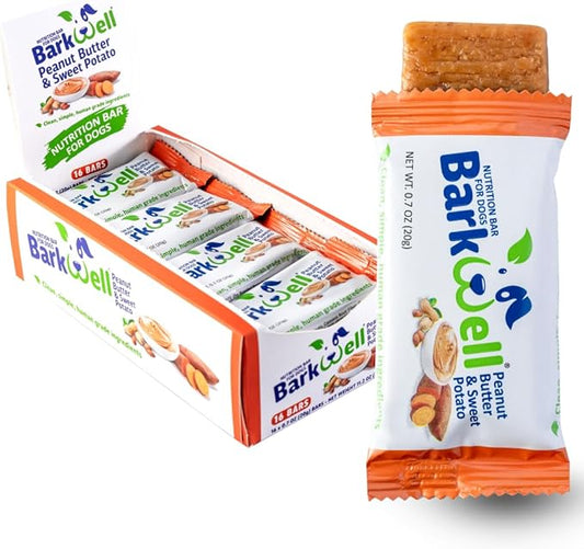 Peanut Butter Bars for Dogs, 0.7 Ounce, 16-Pack (Sweet Potato) Dog Treat