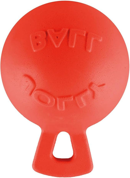 Jolly Pets Tug-n-Toss Heavy Duty Dog Toy Ball with Handle, 4.5 Inches/Small, Purple