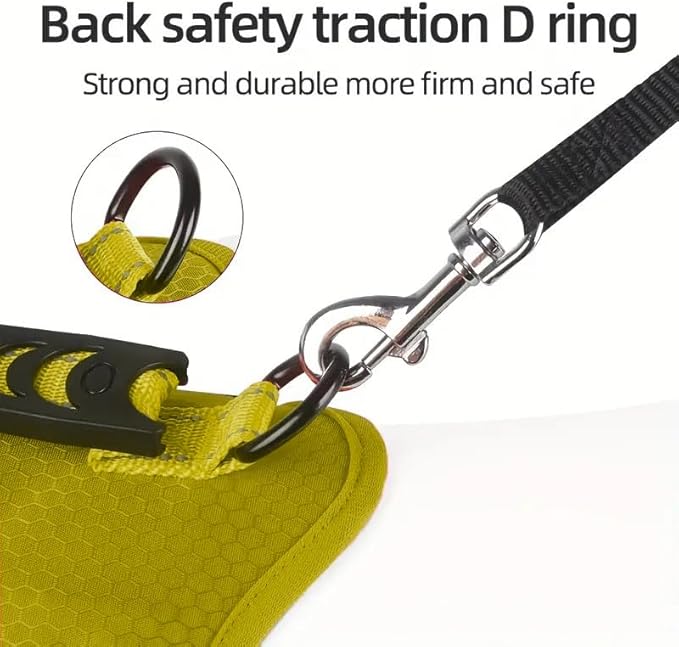 Dog Harness | No Pull Pet Harness (Yellow, Small)