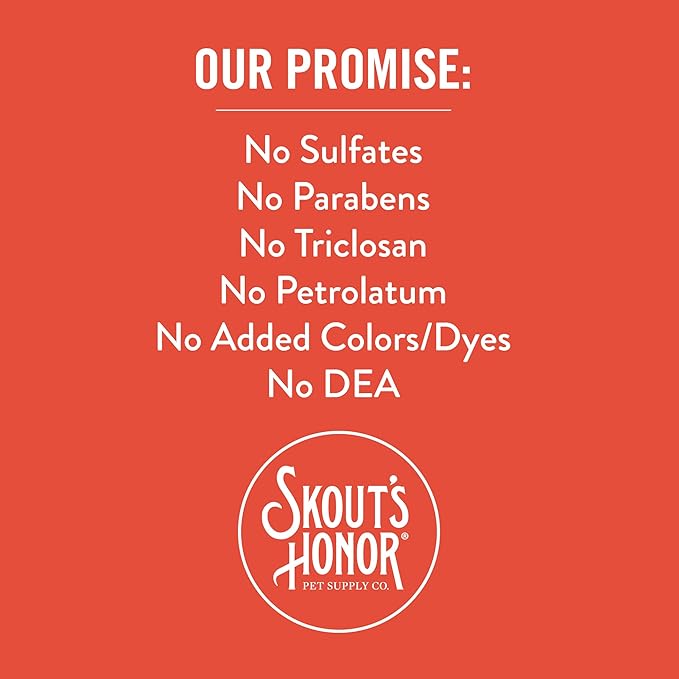 SKOUT'S HONOR Probiotic Itch Relief Spray for Pets - Non-Medicated, Fragrance-Free, Natural, Vegan, Long-Lasting Relief, with Soothing Oatmeal, 8 oz