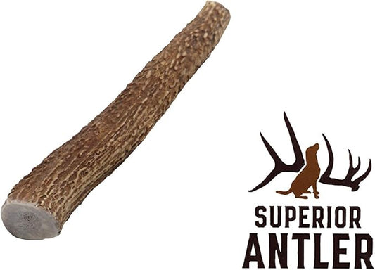 1-Medium Elk Antler –Single Pack. All Natural Premium Grade A. Antler Chew. L=5-8” Naturally shed, Hand-Picked, and Made in The USA. NO Odor, NO Mess. Guaranteed Satisfaction. for Dogs 20-45 LBS