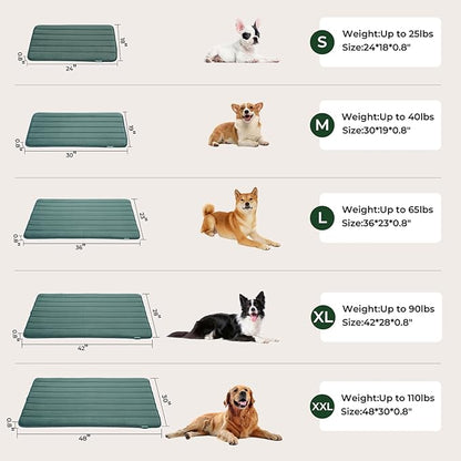 BALANCE Dog Crate Pad, Dog Foam Crate Mat Kennel Pad, Washable Water-Resistant Pet Bed Flat Dog Cage Mat for Small Dogs
