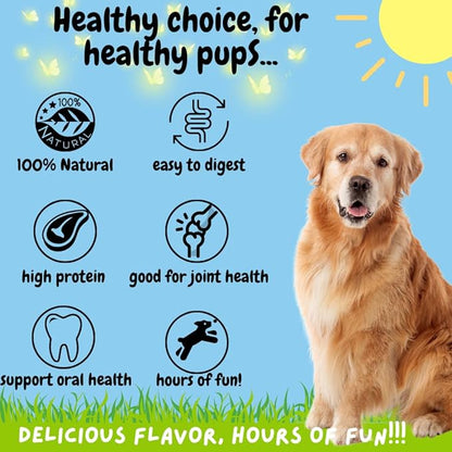 BULLYSTICKS & MORE 6 Inch Beef Trachea (6 Inch - 12 Pack) | Beef Trachea for Dogs | 100% Grass Fed Beef | Dog Parents Choice Beef Trachea Dog Chews | Long Lasting Beef Trachea Dog Treats