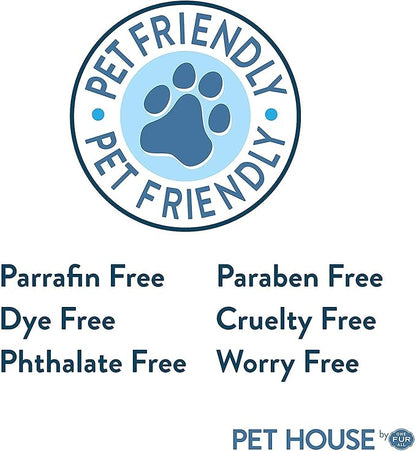One Fur All Pet House Candle - 2 Pack, Plant-Based, Clean Burning, Long Lasting, Pet Odor, Bamboo Watermint