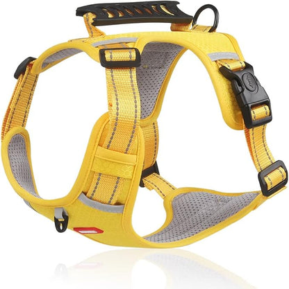 Dog Harness | No Pull Pet Harness (Yellow, Small)