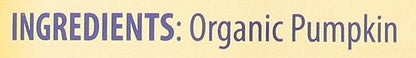 Organic Canned Pumpkin For Dogs, 15 OZ (Pack of 12)