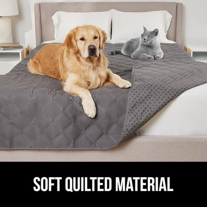 Gorilla Grip 100% Waterproof Dog Blanket, Pet Friendly Sofa Throw Essential for Small Pets, Dogs, Cats, Tear and Slip Resistant Leakproof Couch Cushion Cover for Indoor Furniture, 30x70 Charcoal