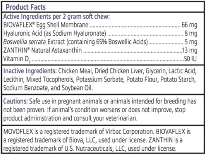 Joint Support Supplement for Small Dogs - Hip and Joint Support - Dog Joint Supplement - Hip and Joint Supplement Dogs - 60 Soft Chews (by Virbac)
