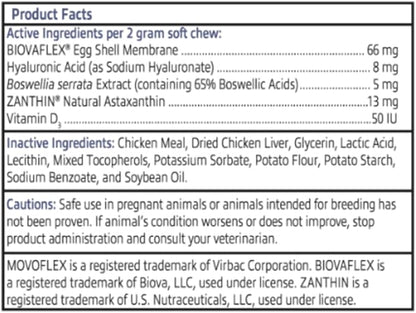 Joint Support Supplement for Small Dogs - Hip and Joint Support - Dog Joint Supplement - Hip and Joint Supplement Dogs - 60 Soft Chews (by Virbac)